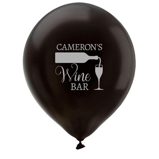 Pouring Wine Glass Latex Balloons
